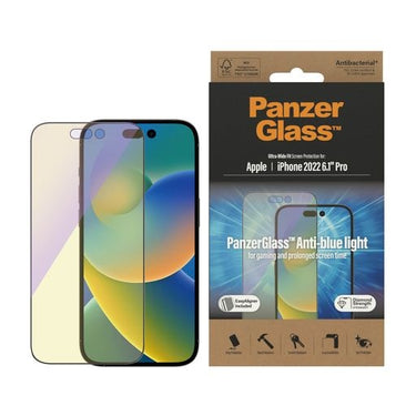 PanzerGlass Ultra-Wide Fit Anti-Blue Screen Protector for Apple iPhone 14 Pro